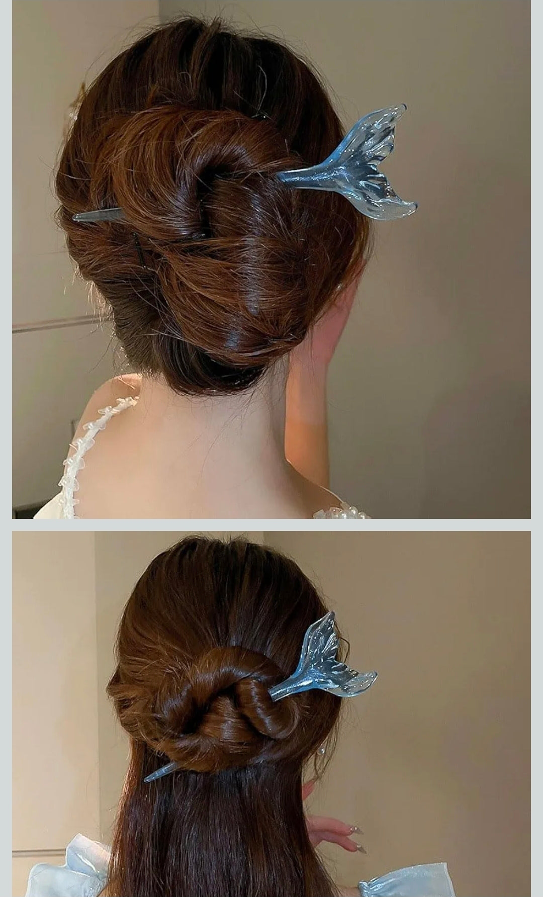 Mermaid tail hair sticks