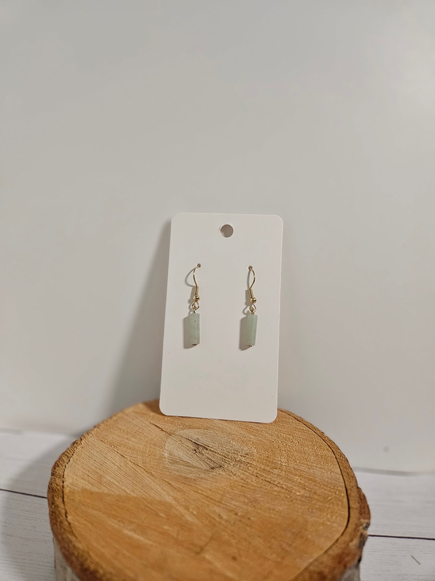 Green Aventurine Dangle Earrings