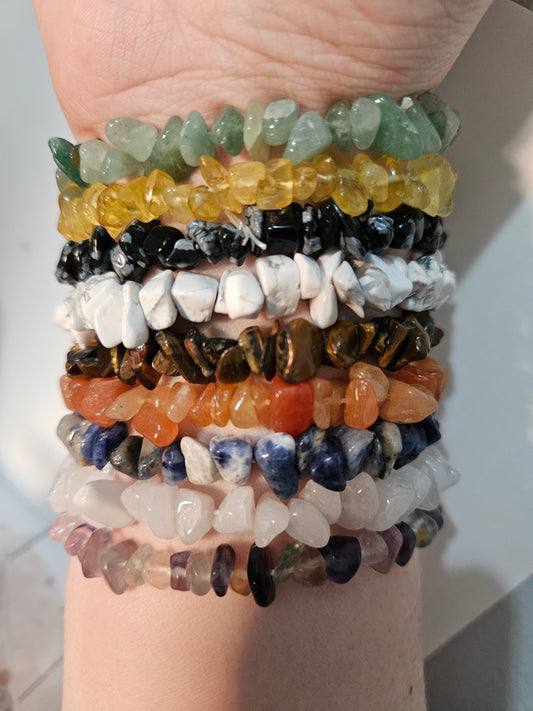 Crystal Chip Bracelets