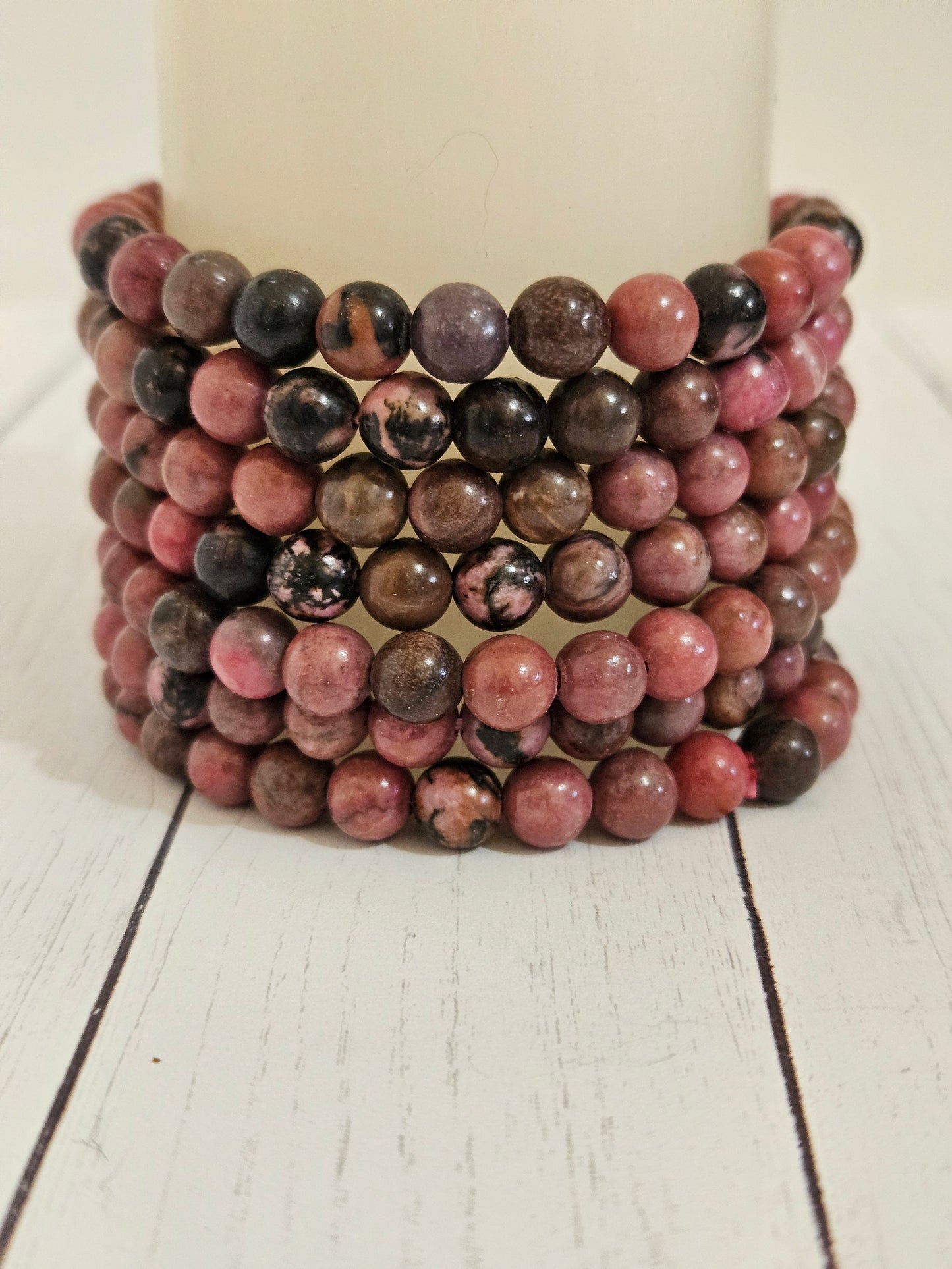 Round Bead Crystal Bracelets