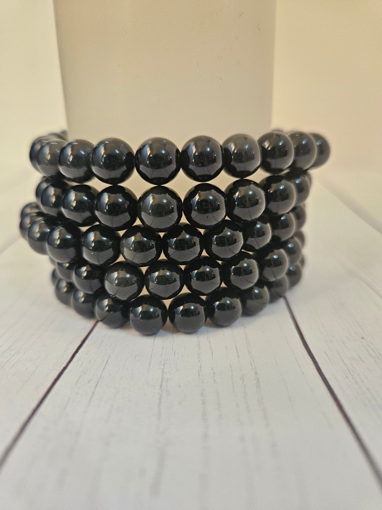 Round Bead Crystal Bracelets