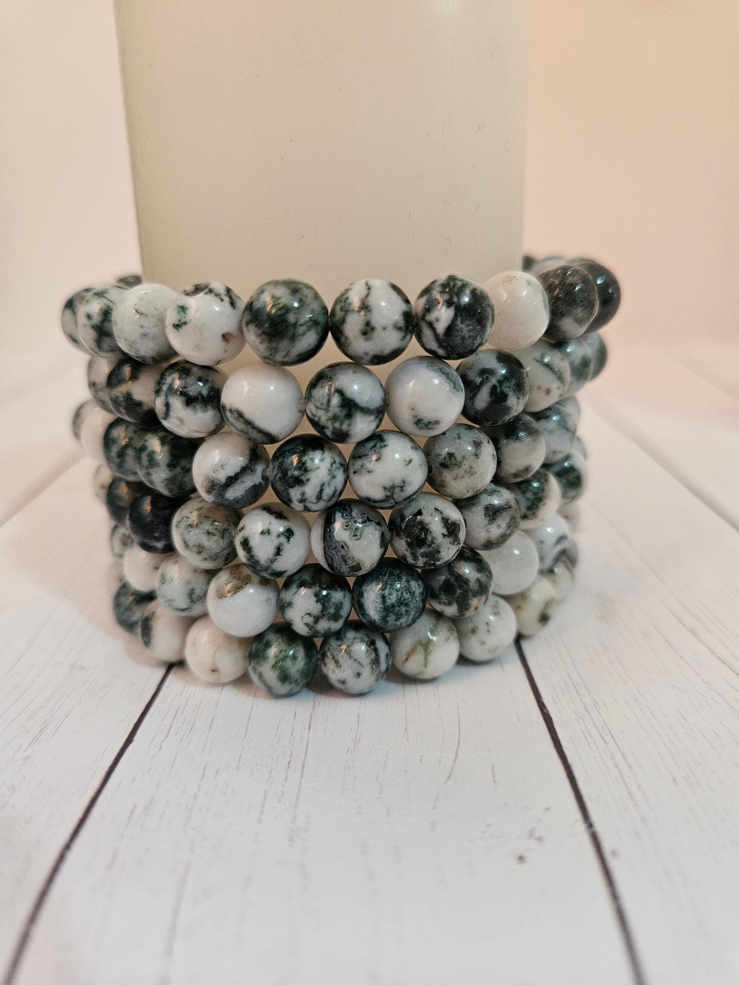 Round Bead Crystal Bracelets