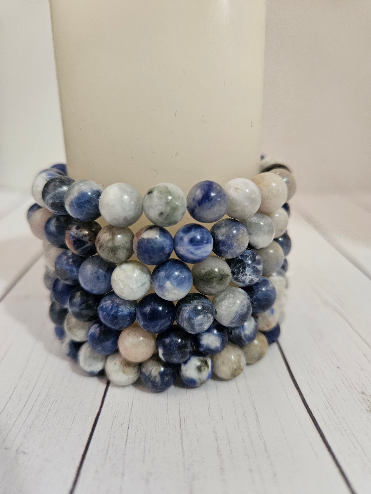 Round Bead Crystal Bracelets