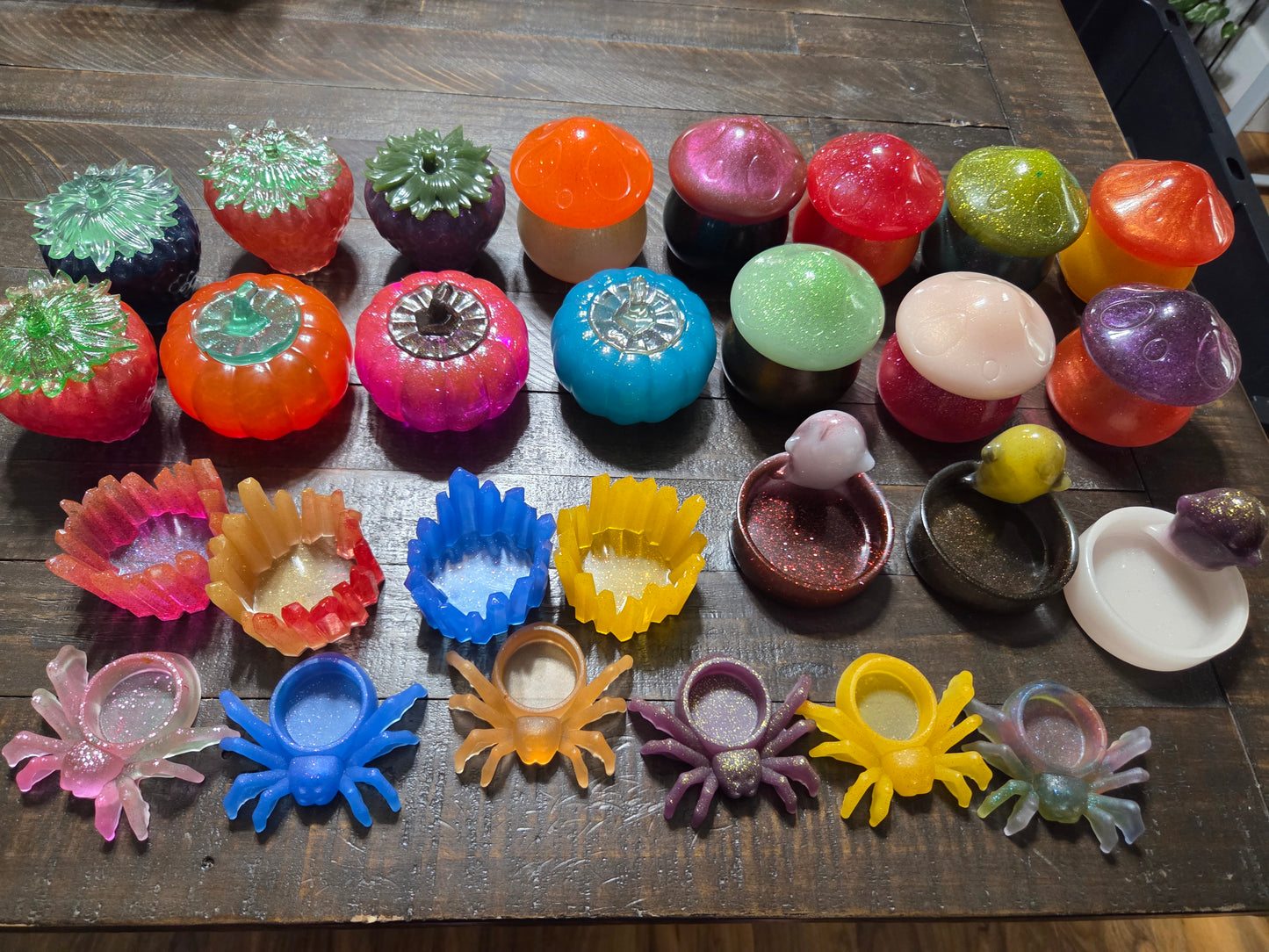 Whole lot of Resin jars and dishes