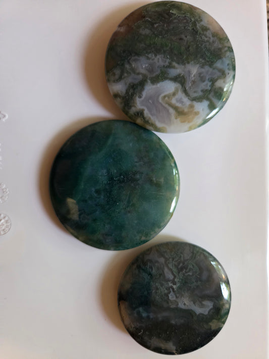Moss Agate Disc